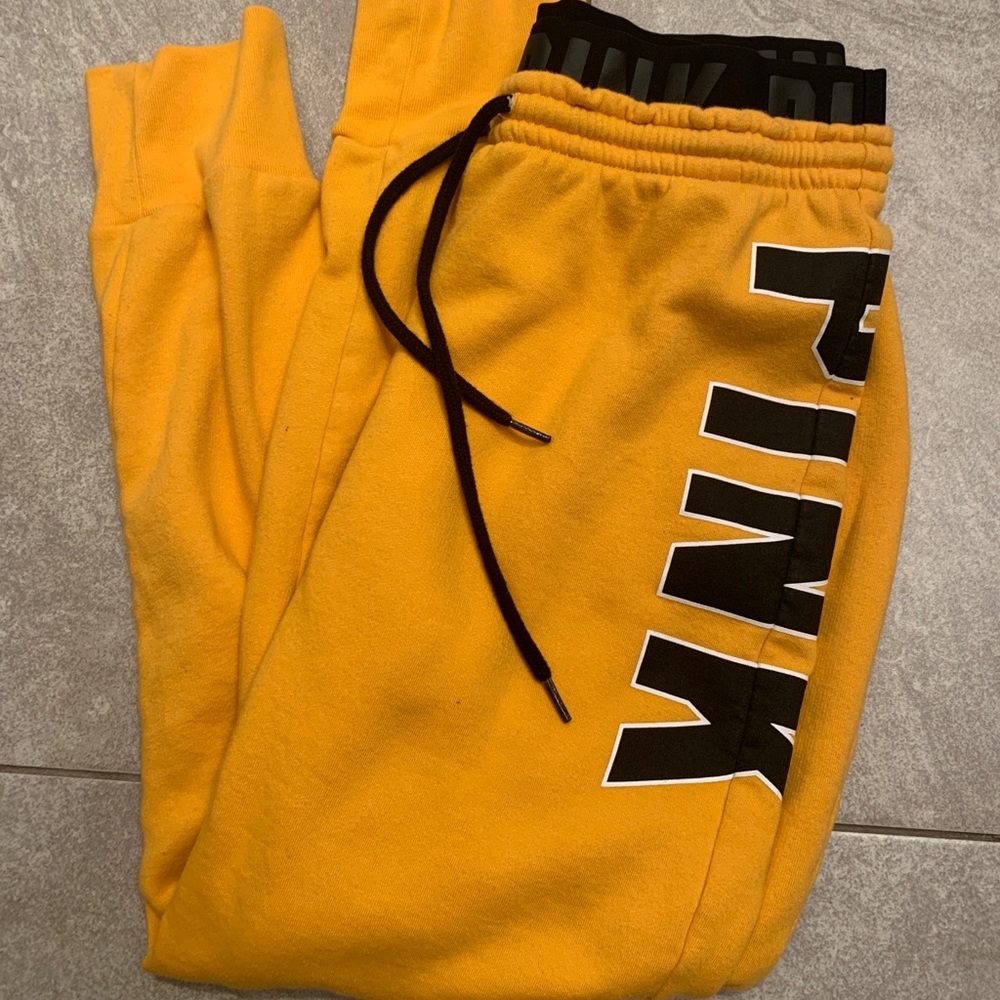 Victoria Secret PINK Yellow High-Rise Jogger